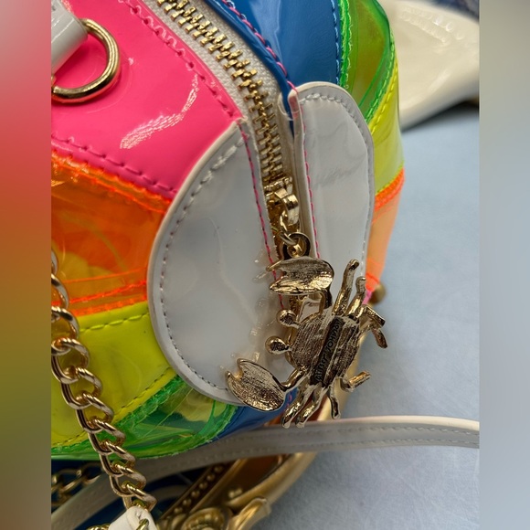 🆕 BETSEY JOHNSON 🧿 NWOT Havin A Ball Beach Ball Novelty Kitsch Crossbody Bag - Picture 9 of 16
